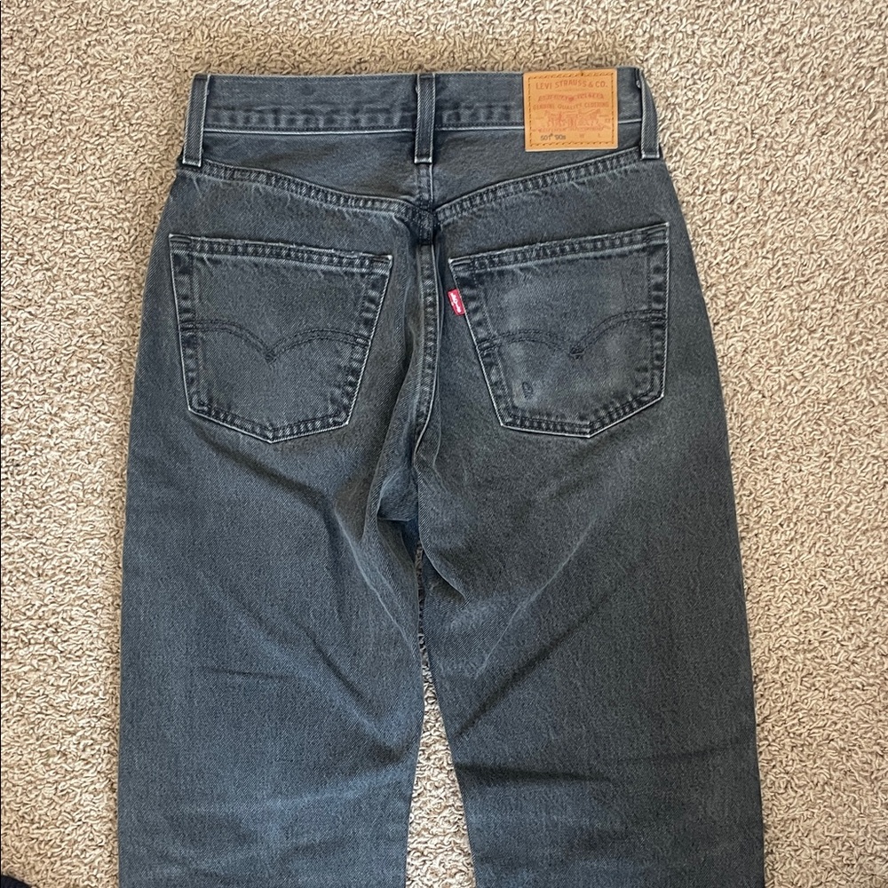 Levi's Dark Gray Straight Jeans